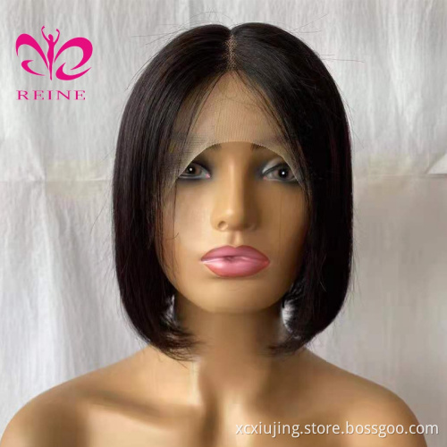 Top Selling Wholesale Bob Style Short Brazilian Hair Virgin Human Hair lace frontal T part Bob Wigs